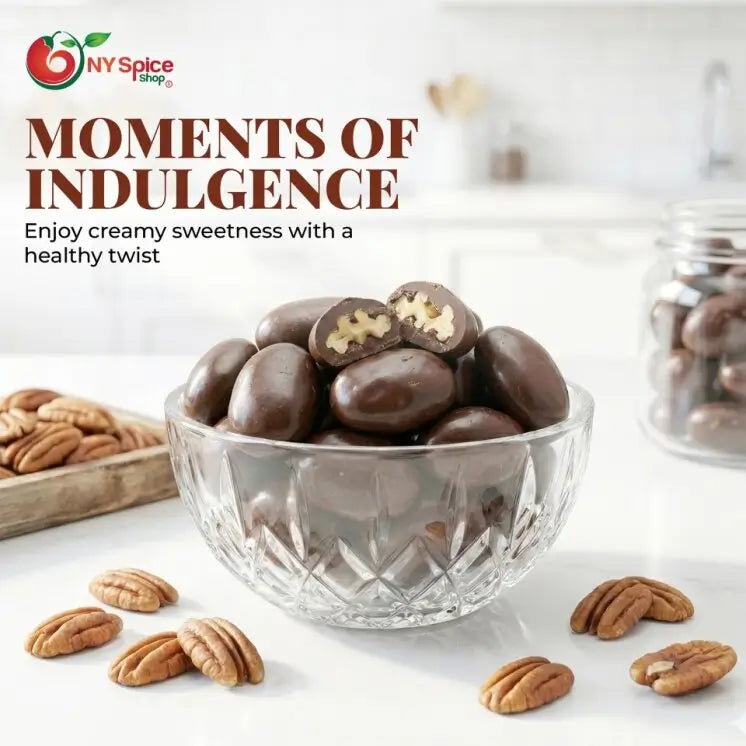 Dark Chocolate Pecans - NY Spice Shop