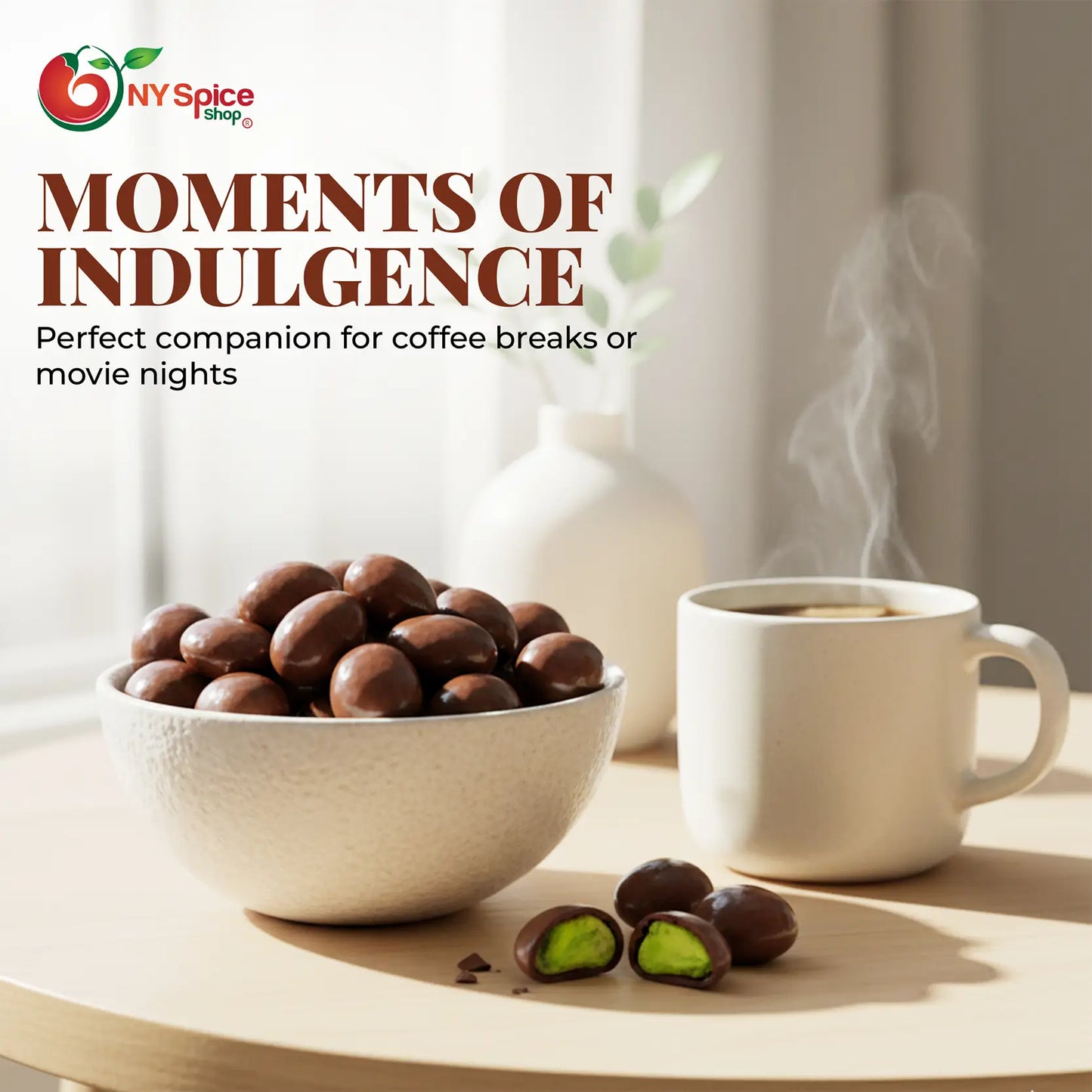 Dark Chocolate Covered Pistachios - NY Spice Shop