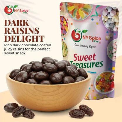 Dark Chocolate Covered Raisins - NY Spice Shop