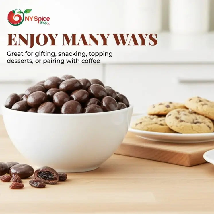 Dark Chocolate Covered Raisins - NY Spice Shop