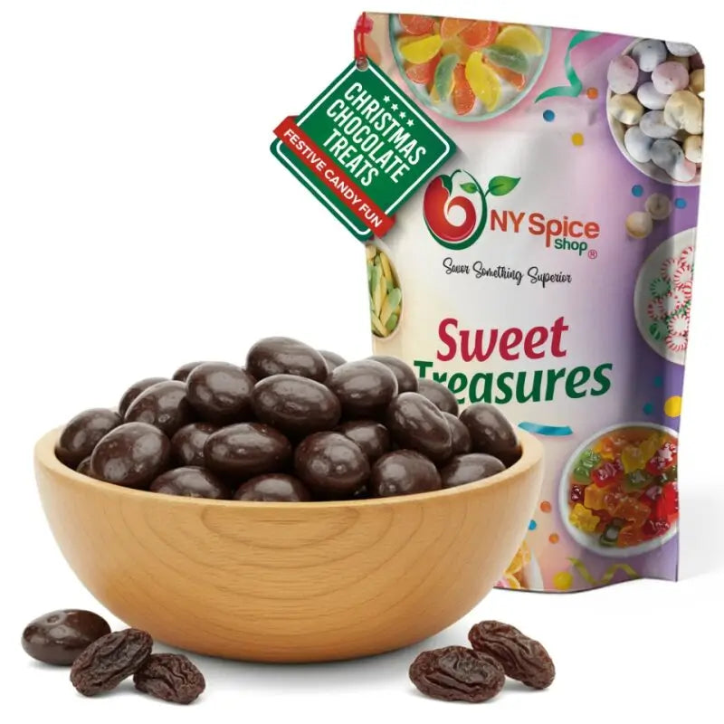 Dark Chocolate Covered Raisins - NY Spice Shop