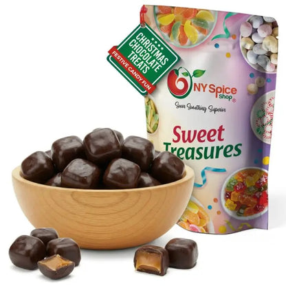 Dark Chocolate Sea Salt Caramels - NY Spice Shop