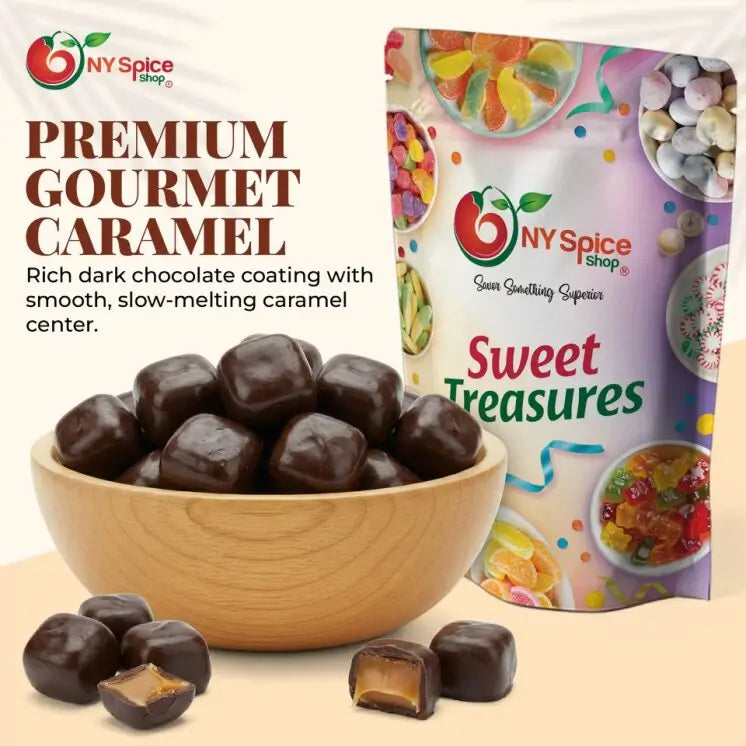 Dark Chocolate Sea Salt Caramels - NY Spice Shop