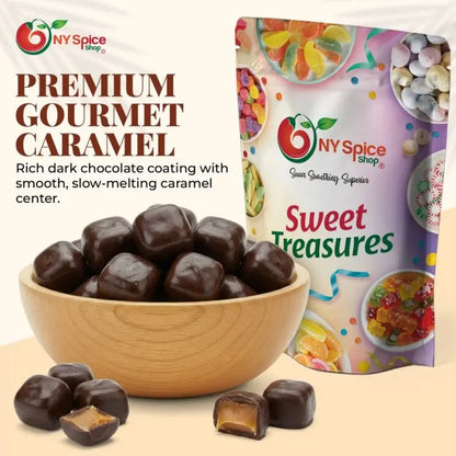 Dark Chocolate Sea Salt Caramels - NY Spice Shop