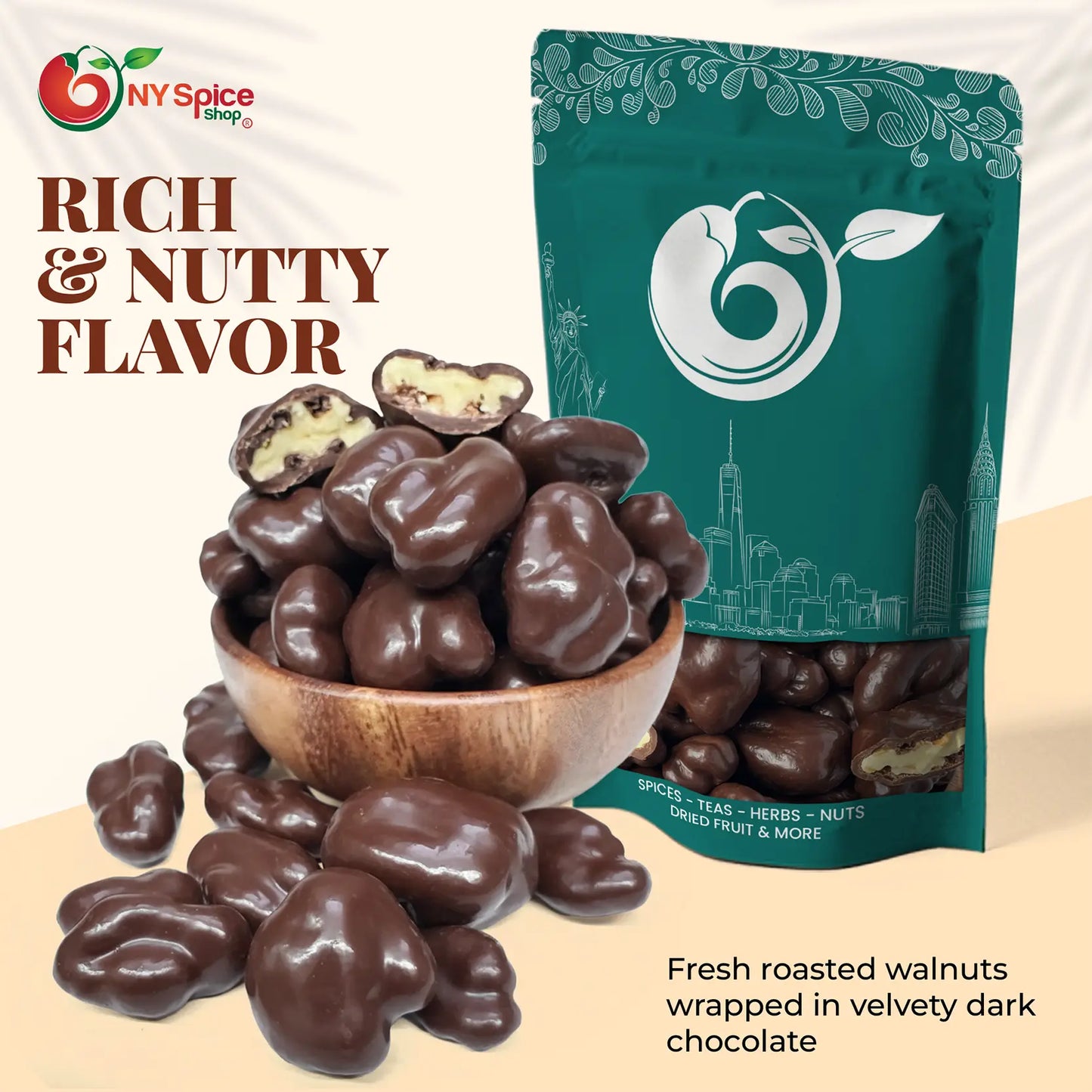 Dark Chocolate Walnuts - NY Spice Shop