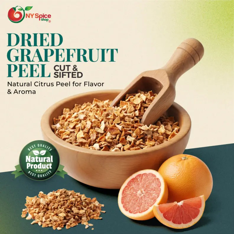 Grapefruit Peel - Cut & Sifted - NY Spice Shop