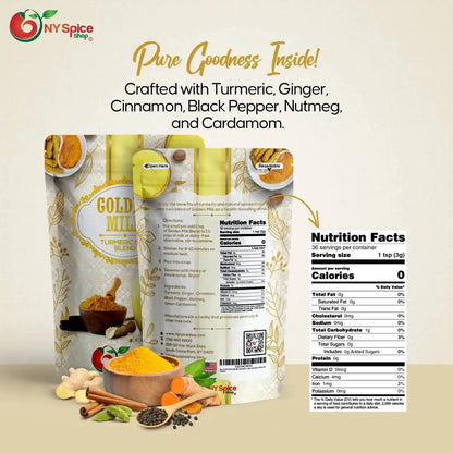 Golden Milk - Turmeric Milk Blend - NY Spice Shop