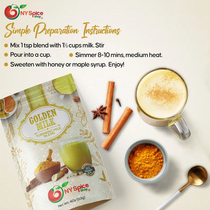Golden Milk - Turmeric Milk Blend - NY Spice Shop