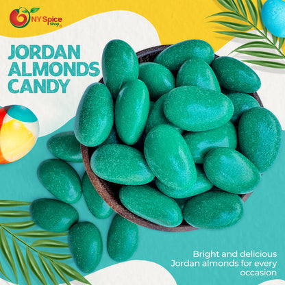 Dark Green Jordan Almonds - NY Spice Shop