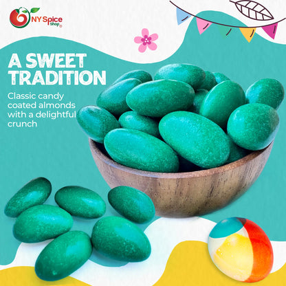 Dark Green Jordan Almonds - NY Spice Shop