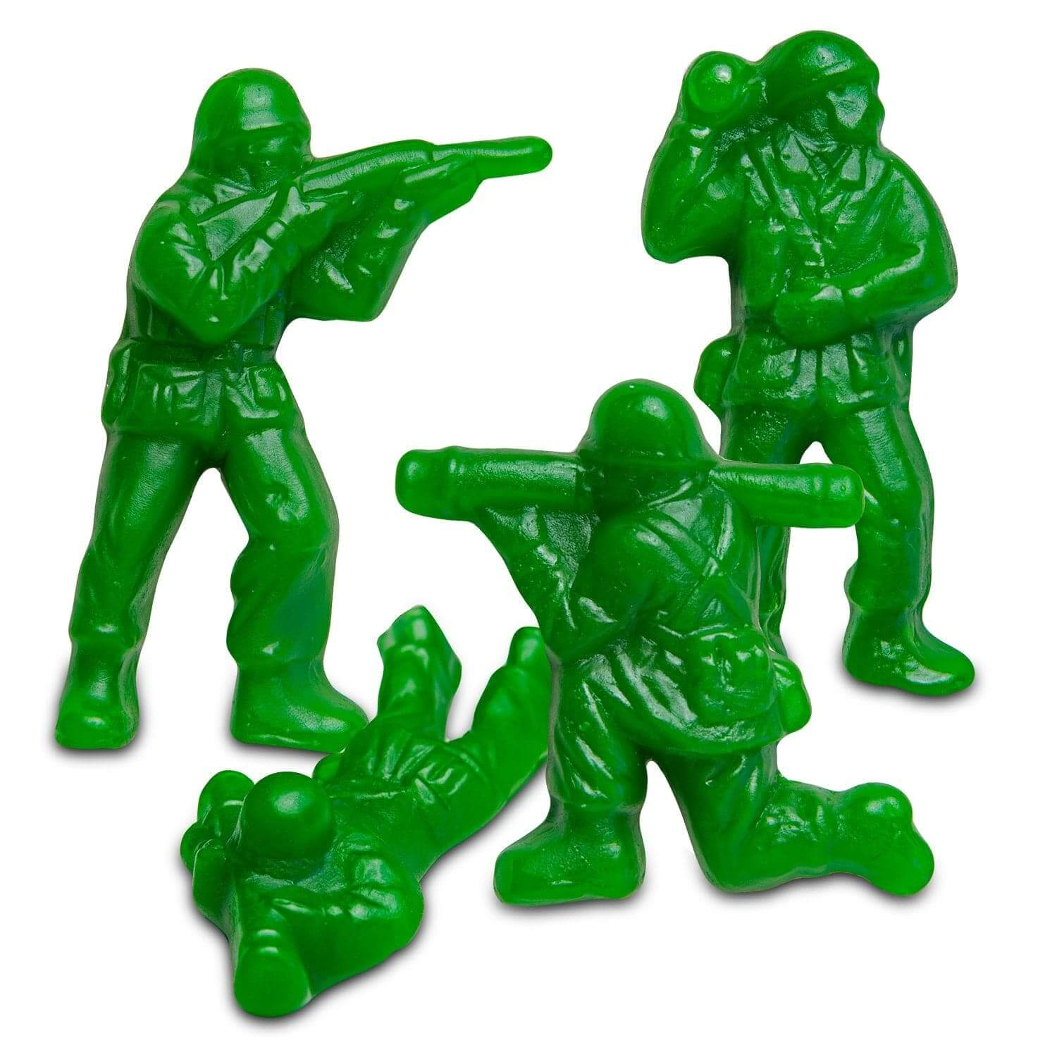 Green Gummy Army Guys - Green Apple