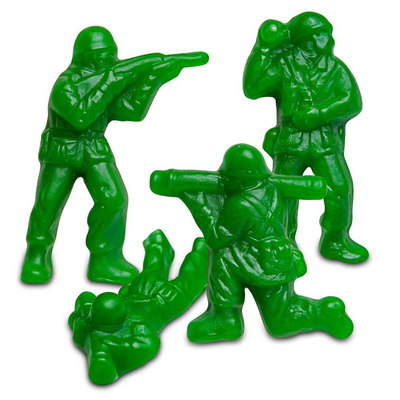 Green Gummy Army Guys - Green Apple