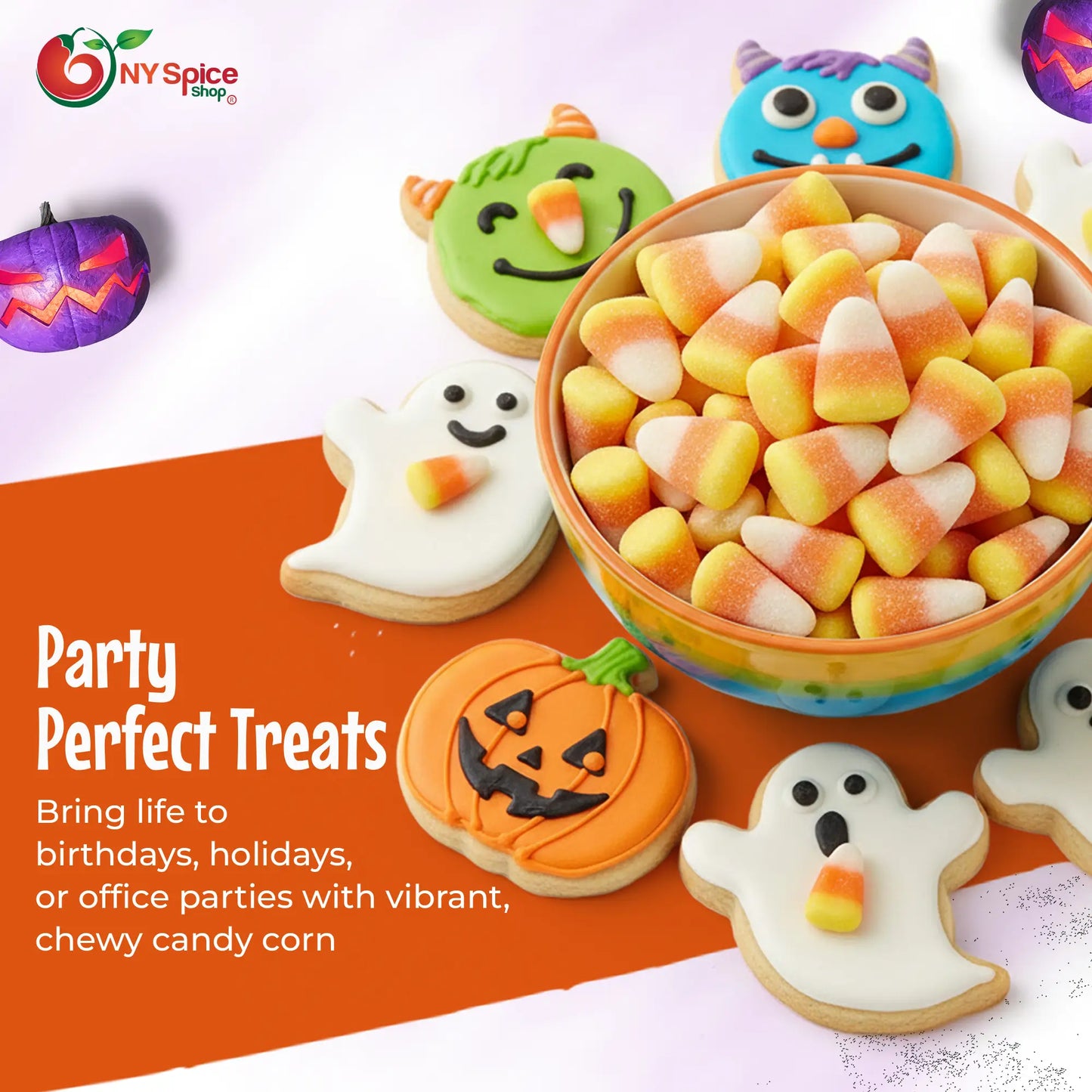 Gummy Candy Corn - Sugar Coated - NY Spice Shop