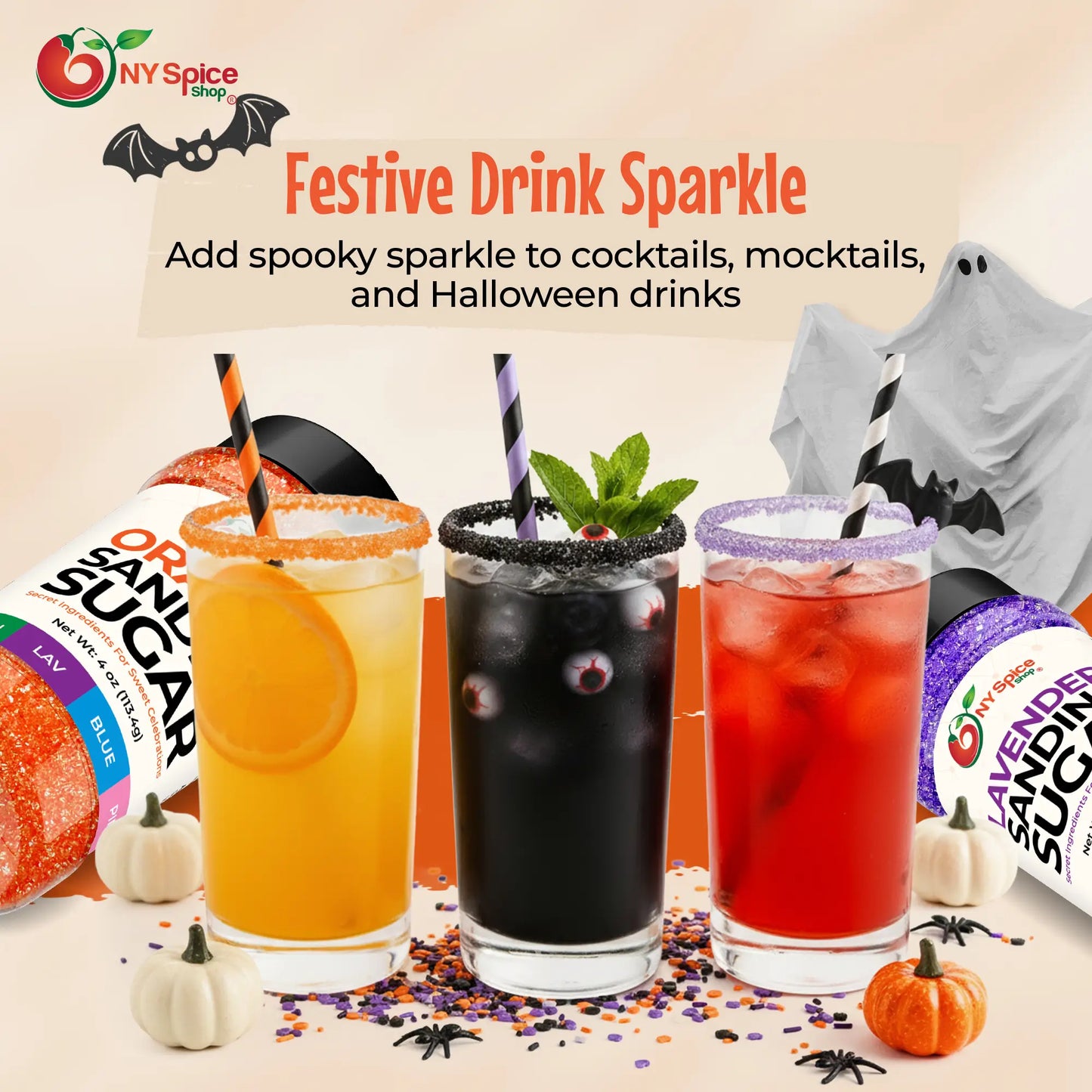 Orange-Black-Lavender (Pack of 3)