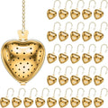 Heart Tea Infuser Ball with Chain Hook