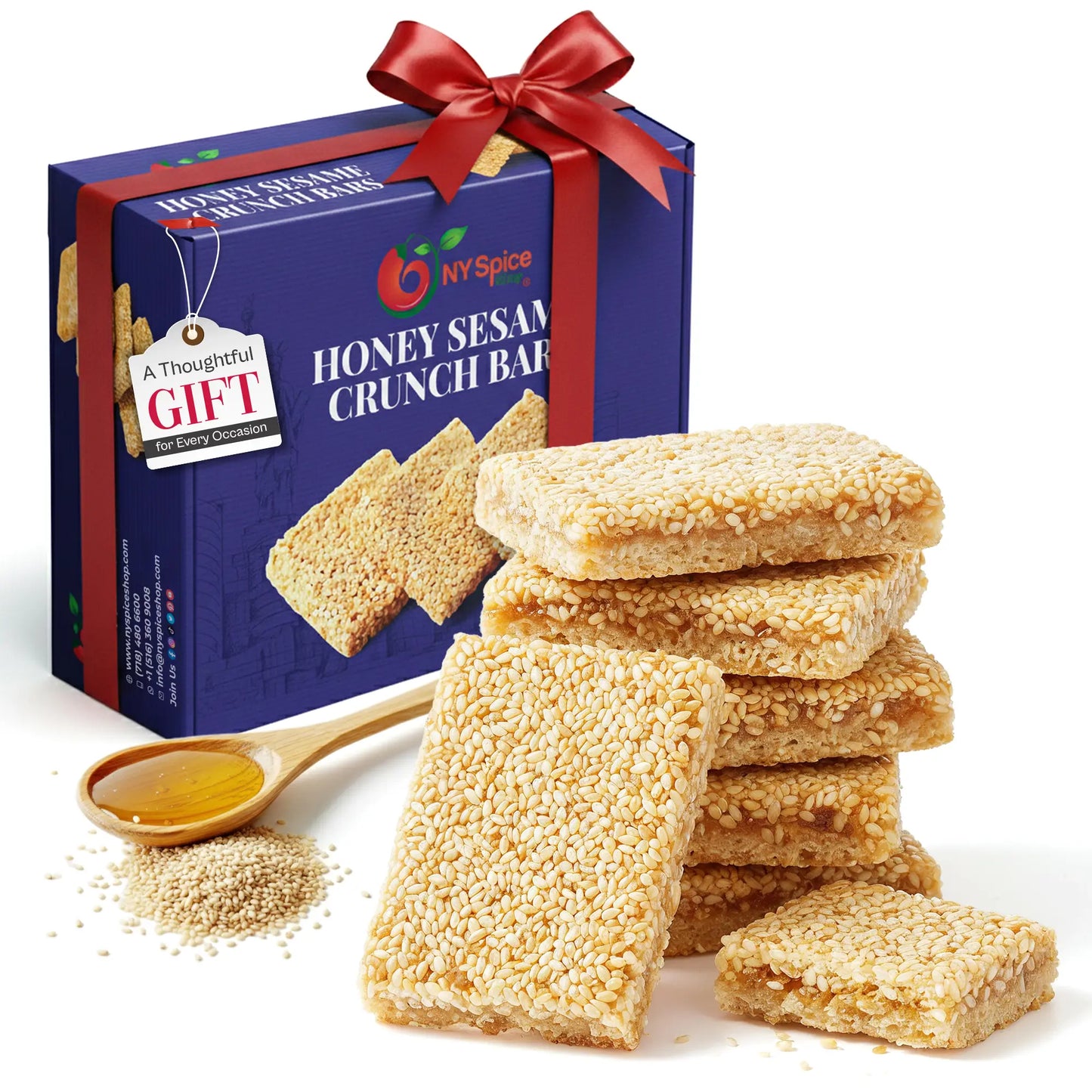 Honey Sesame Crunch Bars