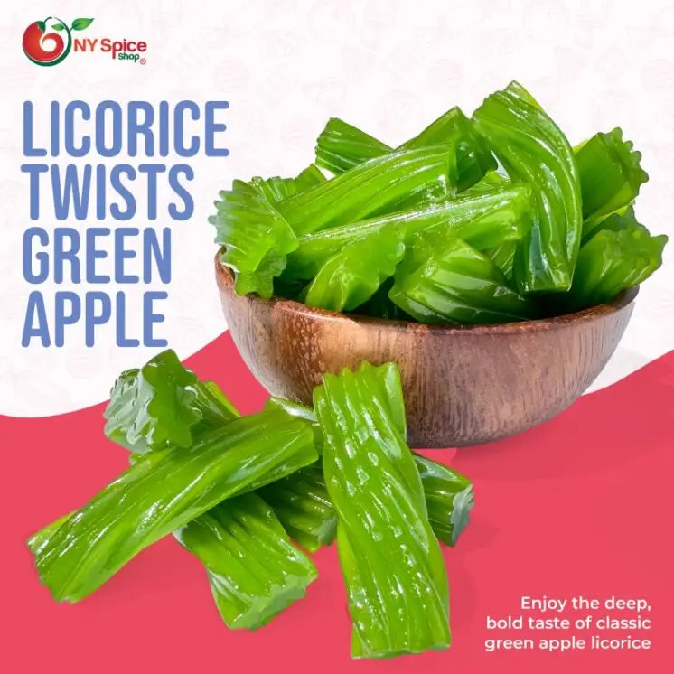 Licorice Twists Green Apple - Jumbo 2 " - NY Spice Shop