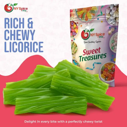 Licorice Twists Green Apple - Jumbo 2 " - NY Spice Shop
