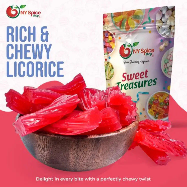 Licorice Twists Watermelon- Jumbo 2" - NY Spice Shop