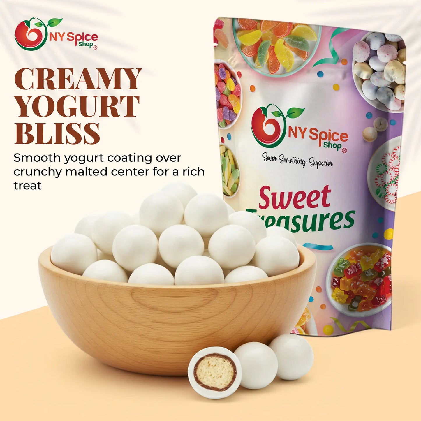 Jumbo Yogurt Malted Balls - NY Spice Shop