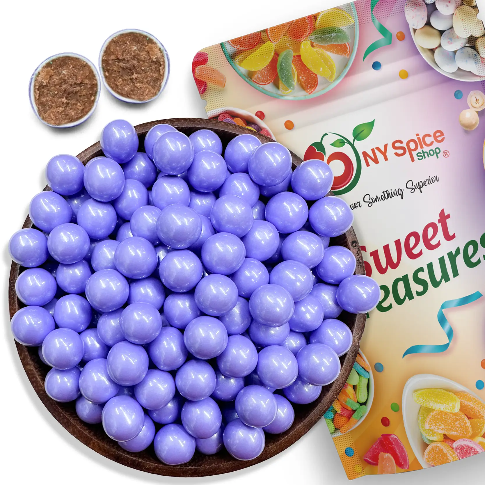 ★リッチマーブルスギライト 14ミリ珠 ビーズⅥ(SA+) Lavender Shimmer Sixlets - NY Spice Shop - Buy Online