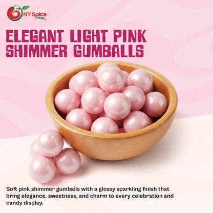 Light Pink Shimmer Gumballs - Tutti Frutti Flavor
