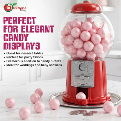Light Pink Shimmer Gumballs - Tutti Frutti Flavor