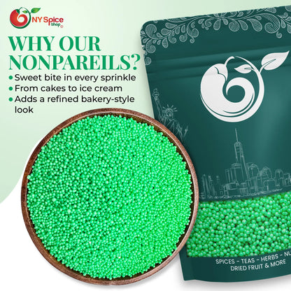 Lime Green Nonpareils - NY Spice Shop