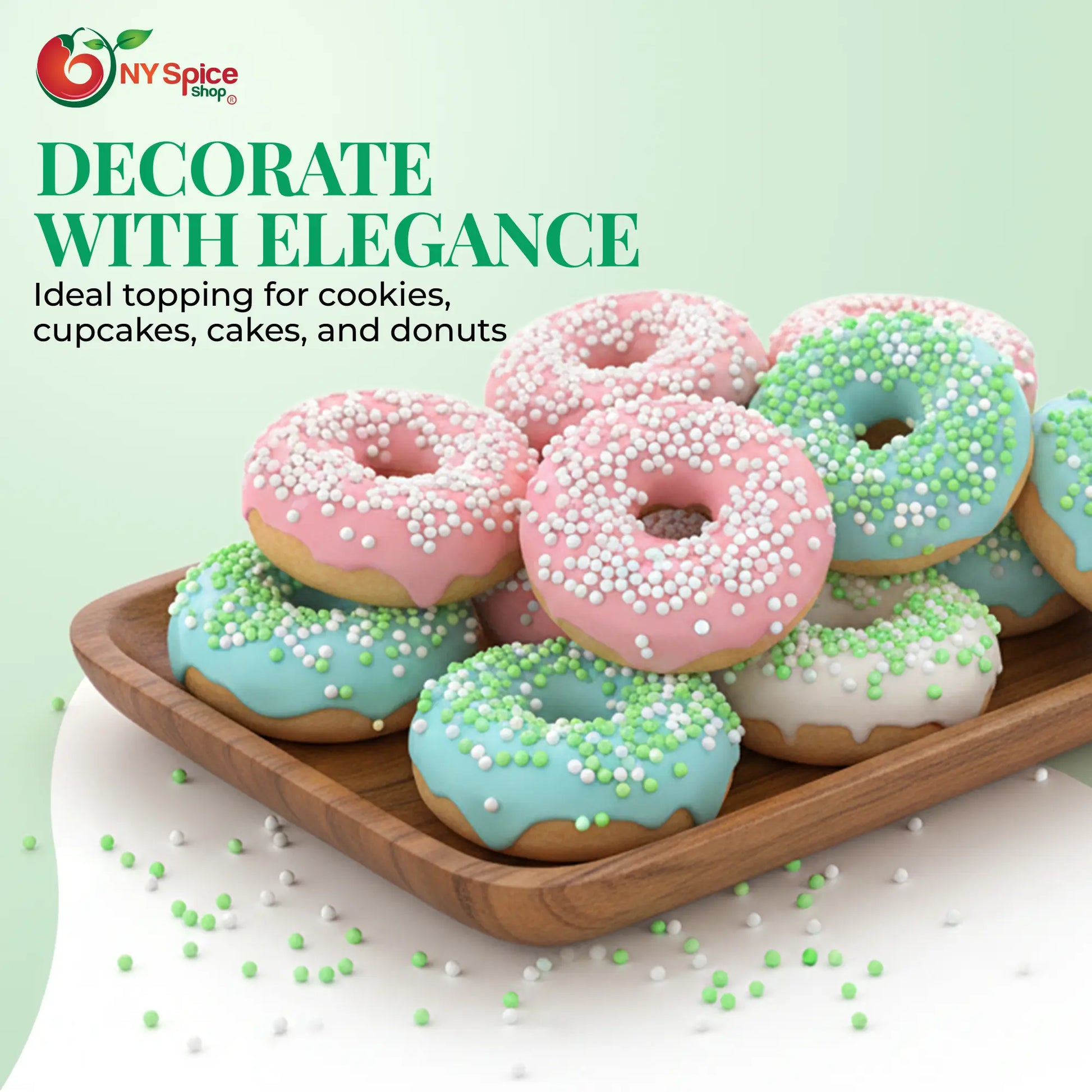 Lime Green Nonpareils - NY Spice Shop