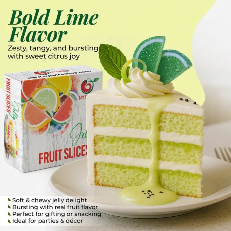 Lime Jelly Fruit Slices