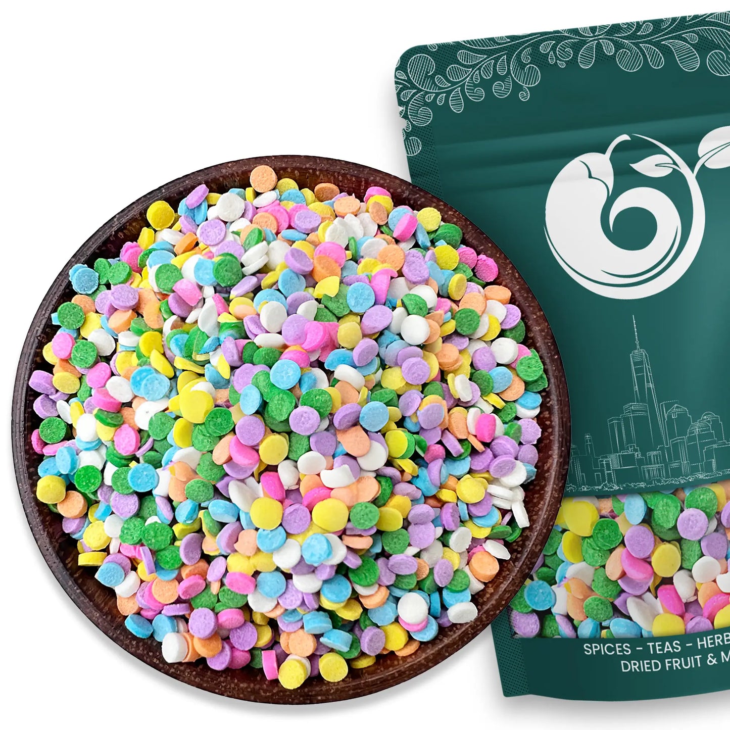 Mini Pastel Confetti Sequin Sprinkles - NY Spice Shop