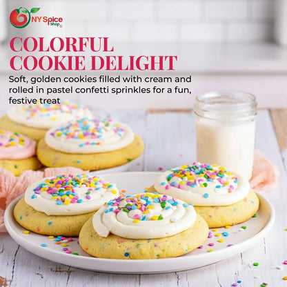 Mini Pastel Confetti Sequin Sprinkles - NY Spice Shop