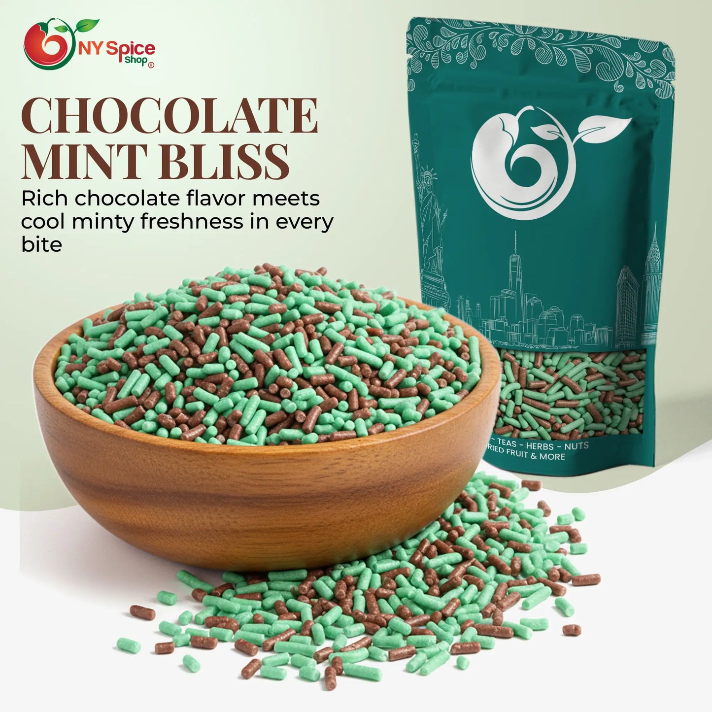Chocolate Mint Sprinkles