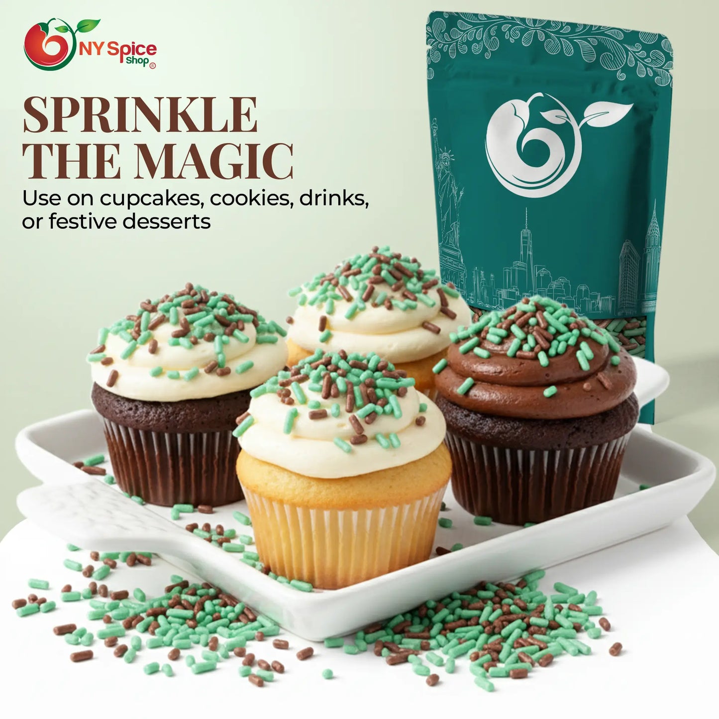 Chocolate Mint Sprinkles