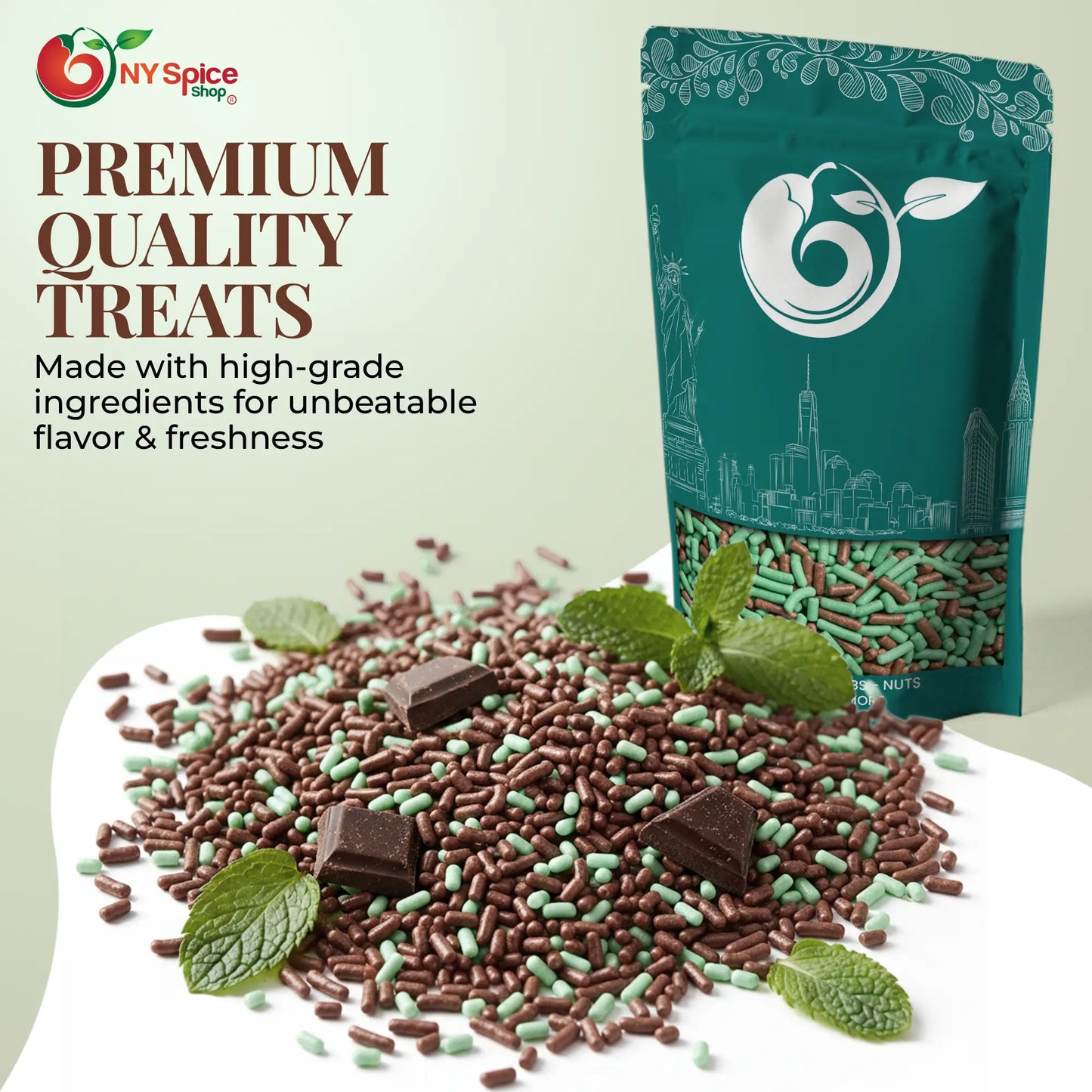 Chocolate Mint Sprinkles
