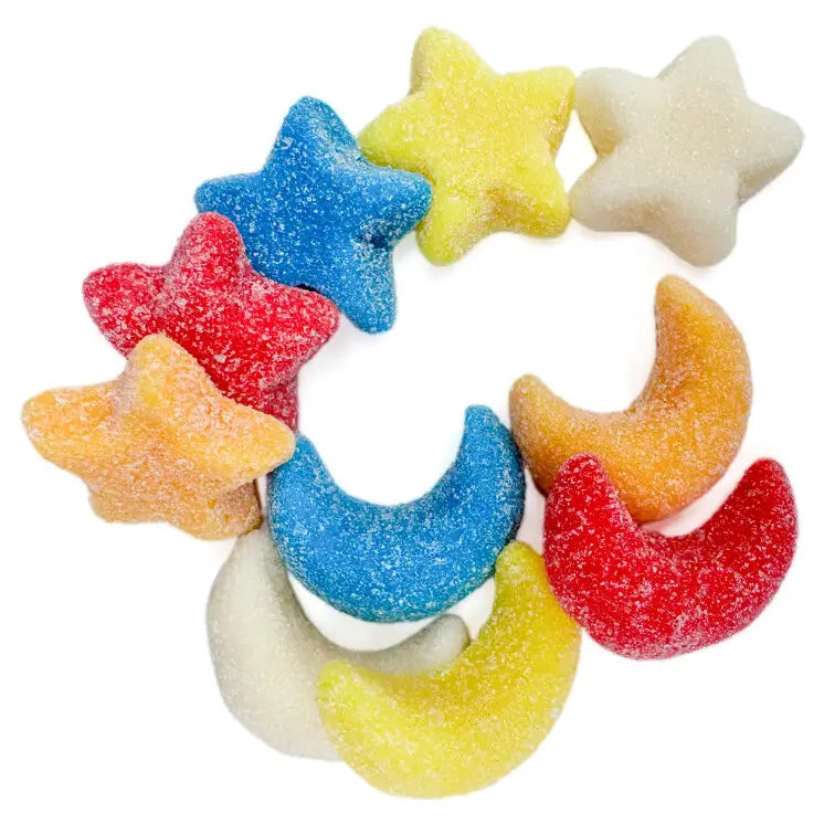 Gummy Glitter Sour Stars & Moons - NY Spice Shop