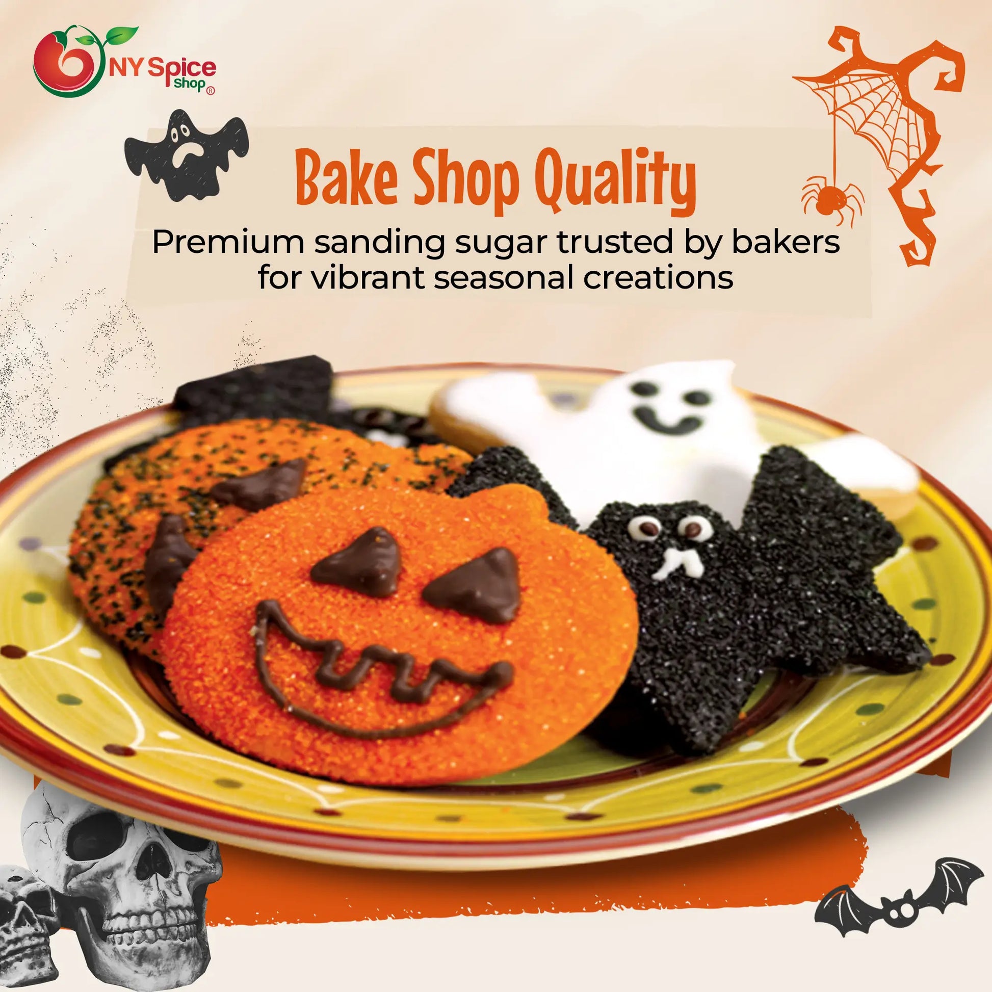 Orange Sanding Sugar - NY Spice Shop