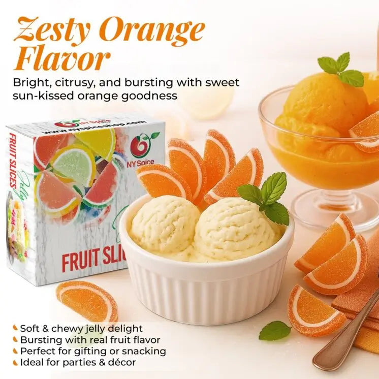 Orange Jelly Fruit Slices - NY Spice Shop