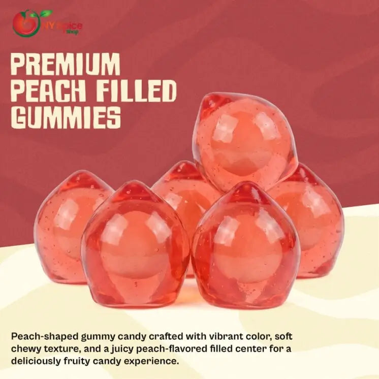 Peach Fruit Filled Gummy - NY Spice Shop