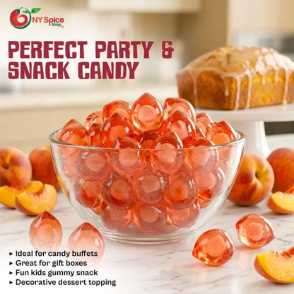 Peach Fruit Filled Gummy - NY Spice Shop