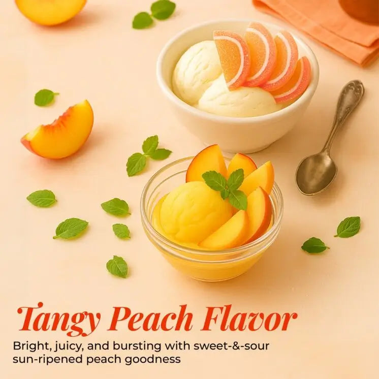 Sour Peach Jelly Fruit Slices - NY Spice Shop