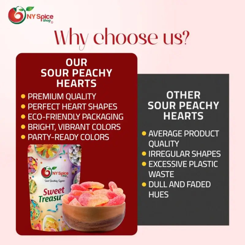 Sour Peachy Hearts - NY Spice Shop