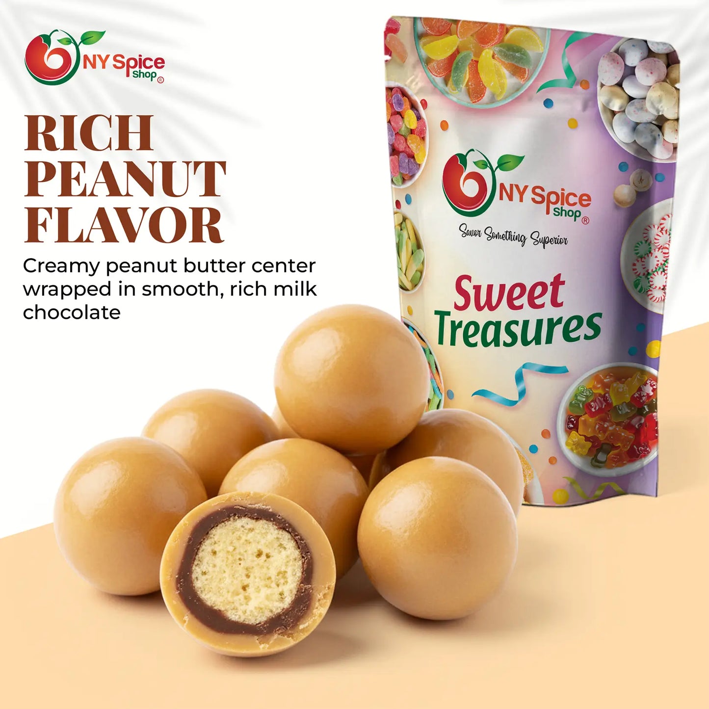 Peanut Butter Malted Milk Balls