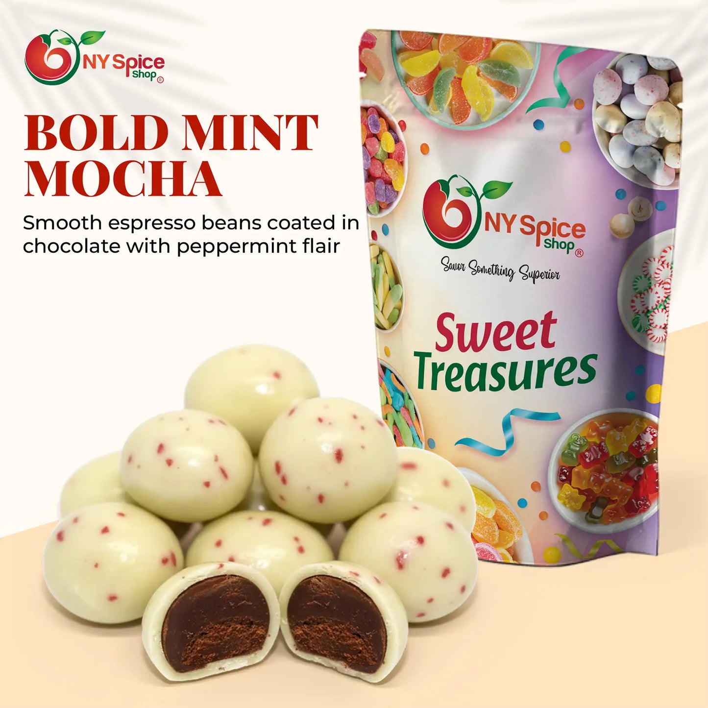 Peppermint Mocha Espresso Beans - NY Spice Shop