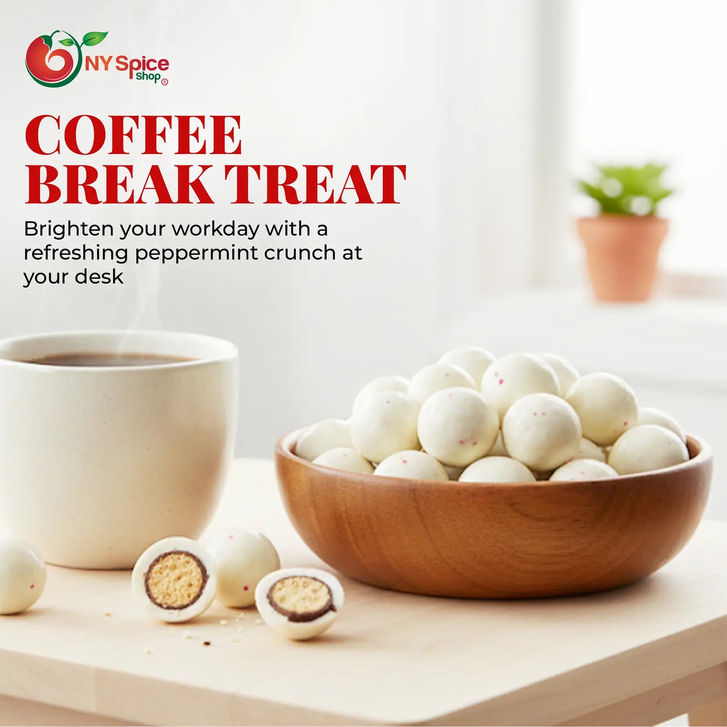 Peppermint Twist Malted Milk Balls - Peppermint Malt Balls