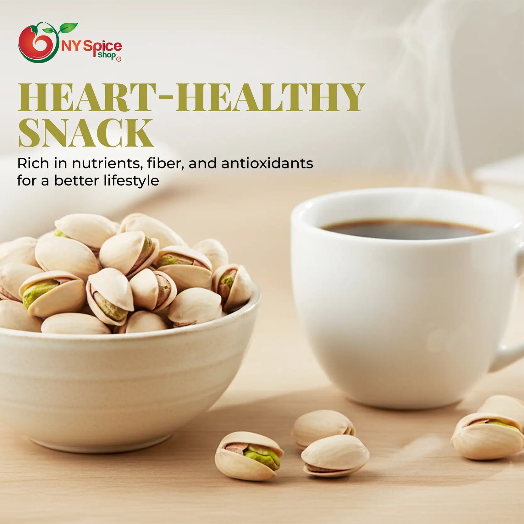 Pistachios Roasted Unsalted In Shell - NY Spice Shop