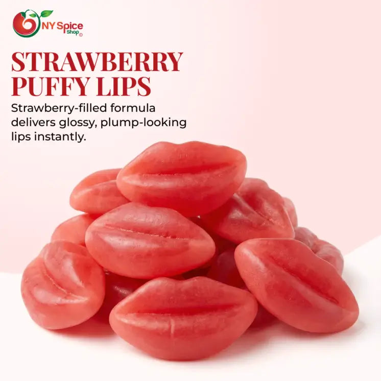 Gummy Strawberry Filled Puffy Lips - NY Spice Shop