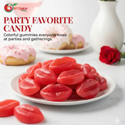 Gummy Strawberry Filled Puffy Lips - NY Spice Shop