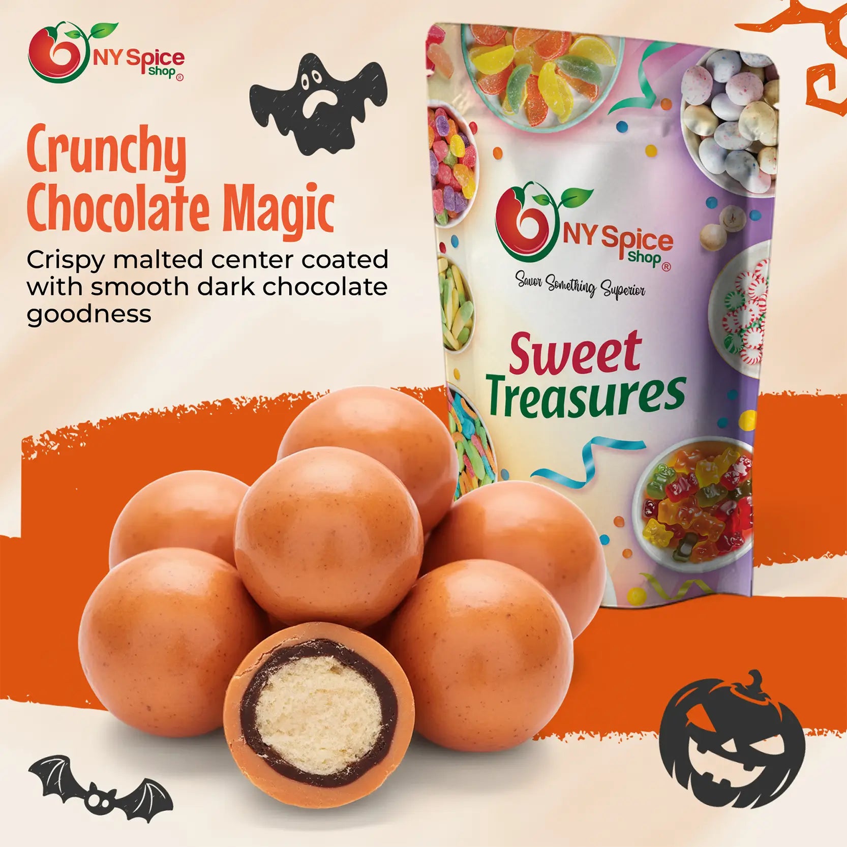 Pumpkin Spice Malt Balls - NY Spice Shop