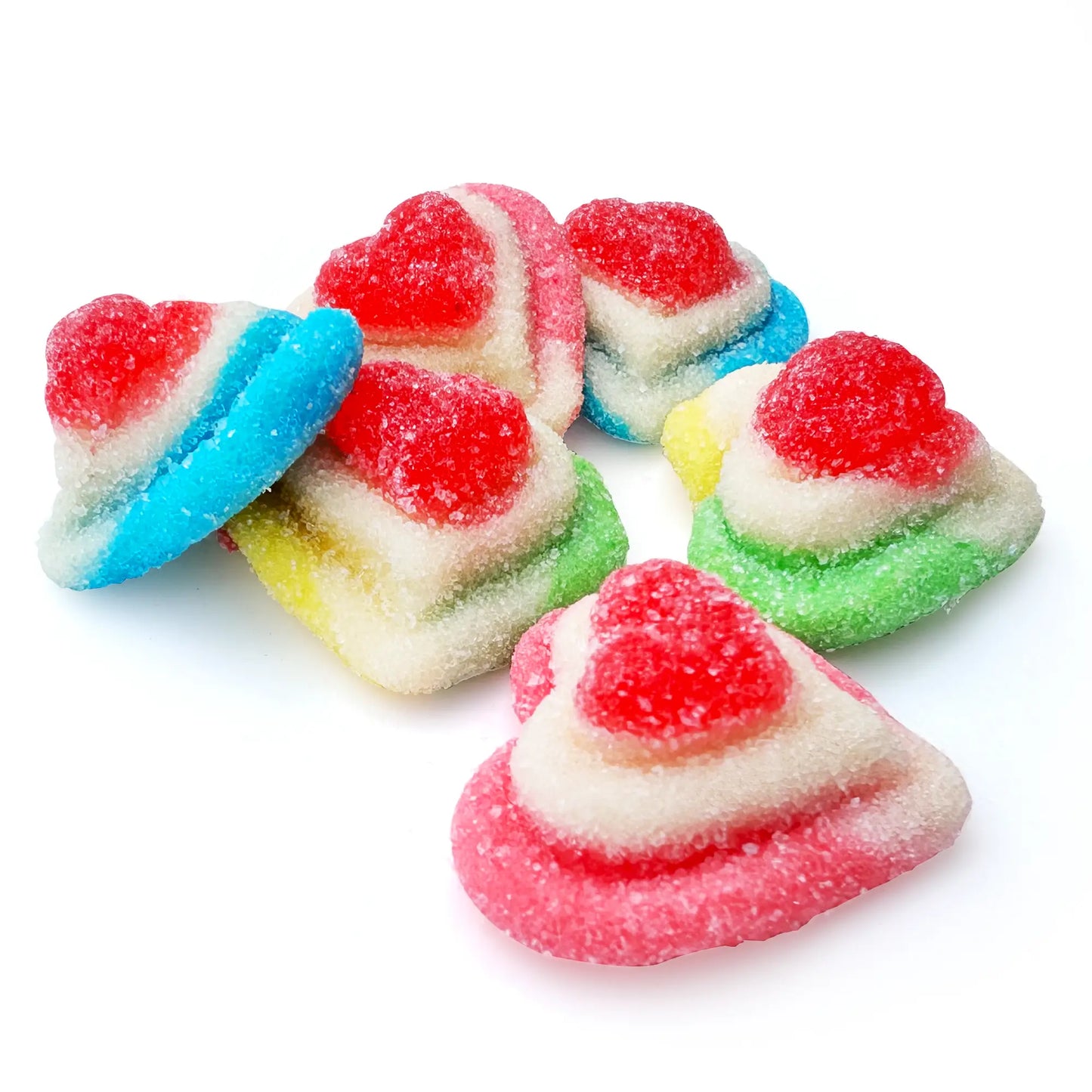 Rainbow Triple Layer Gummy Hearts - NY Spice Shop